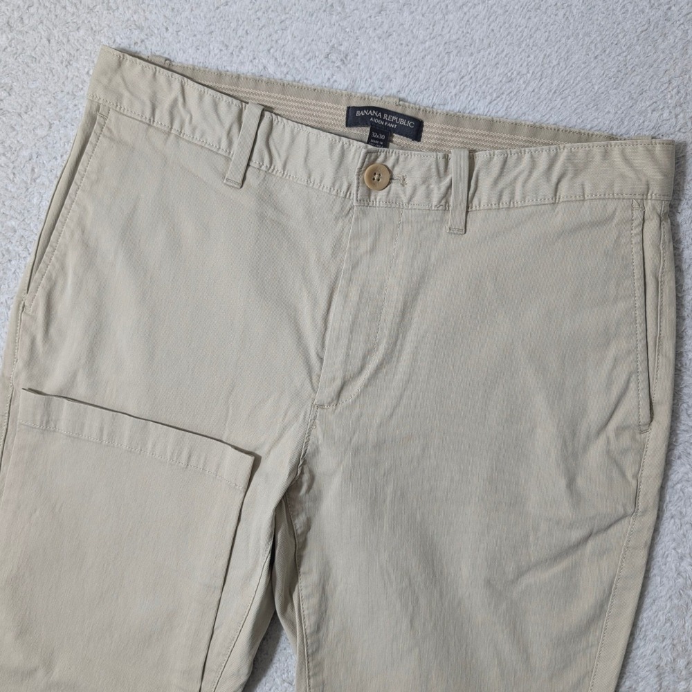 NEW Banana Republic Aiden Bedford Pant Mens 32/30 Stretch Slim Chino S/187131-01